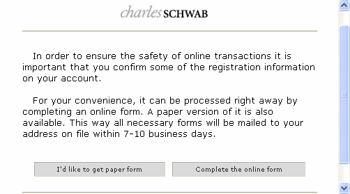 Zues Malware Charles Schwab