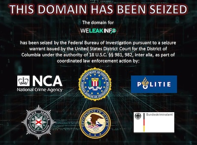 FBI Seizes WeLeakInfo Domain