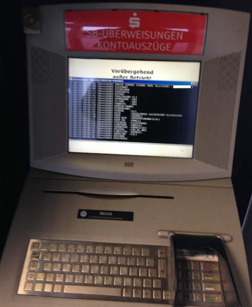 Sparkasse ATM hacked