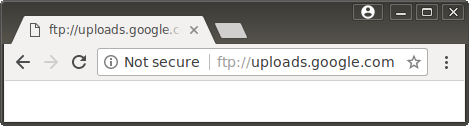 Chrome marks FTP sites as not secure