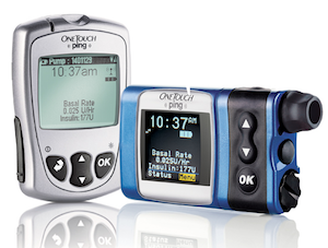 OneTouch Ping insulin pump and remote