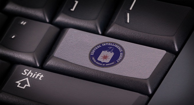 CIA Logo on Keyboard