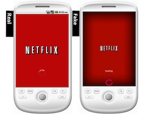 Fake Netflix Mobile App on Android