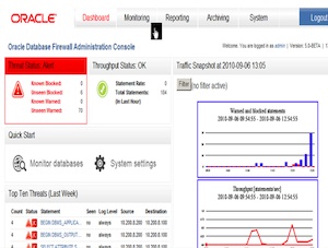 Oracle Database Firewall Screenshot