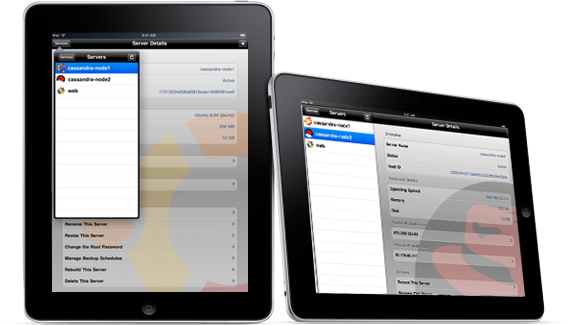 Rackspace Cloud Pro for iPad