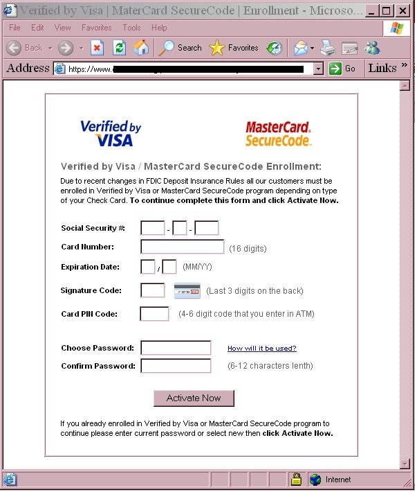 Zeus Banking Trojan Screenshot