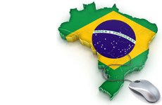 Map of Brazil Internet