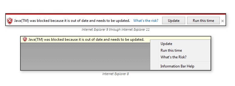 IE Active X Blocking