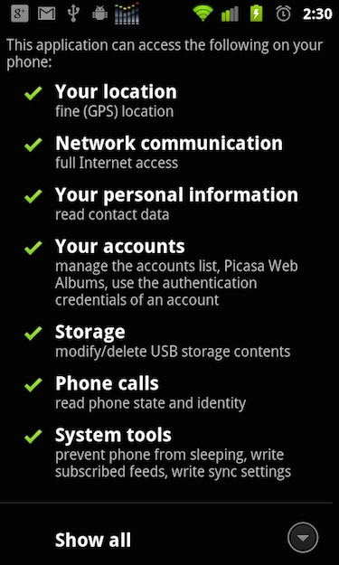 Mobile App Permissions