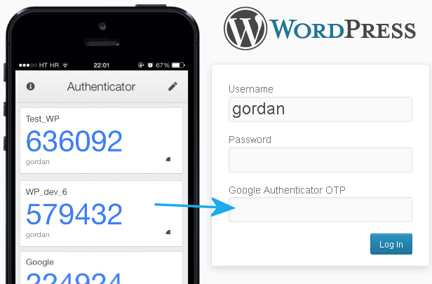 Google Authenticator TOTP Screenshot