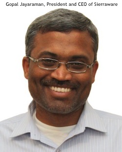 Photo of Gopal Jayaraman, President and CEO of Sierraware