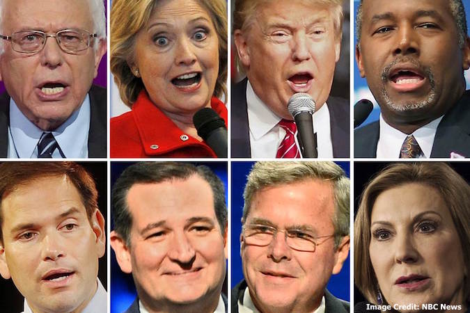 Faces From Presidential Candidates