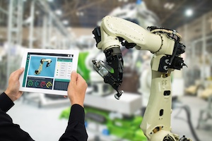 Industrial Robot in Factory: Industry 4.0