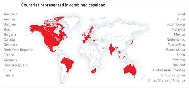 Map of Breach Incidents Investigated