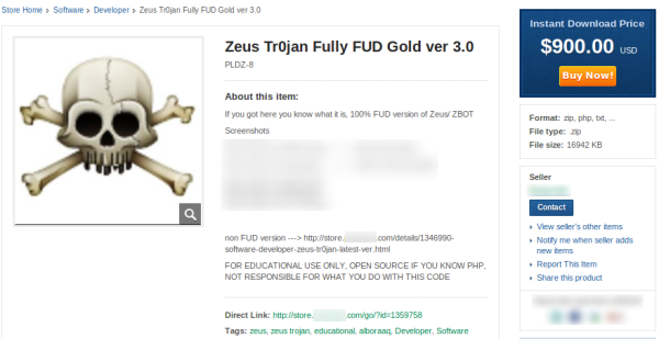 Zeus Trojan Fully FUD