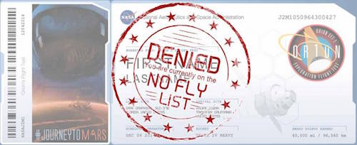 NASA No Fly List