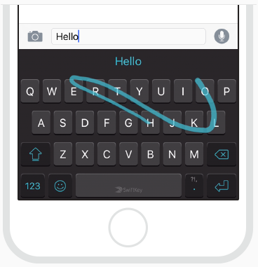 Apple iOS keyboard