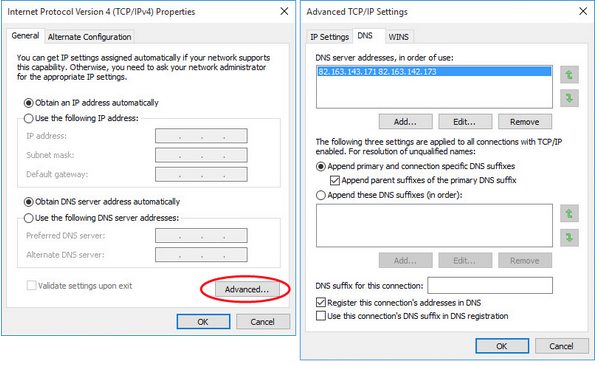 Hidden DNS changes