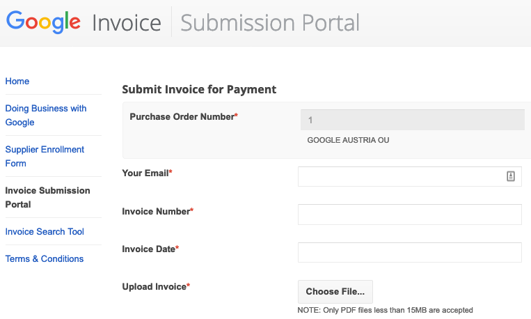 XSS in Google invoice service
