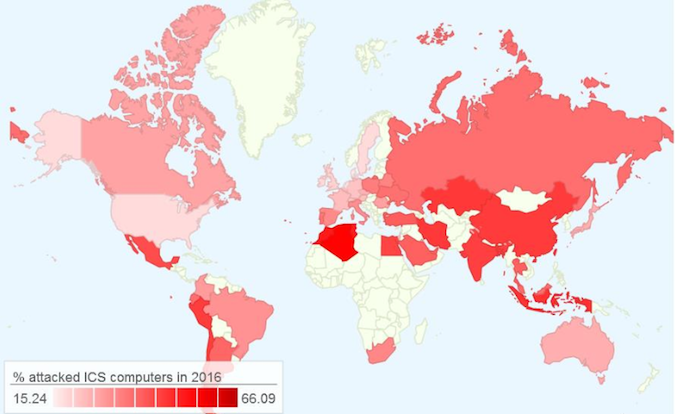 ICS attacks observed by Kaspersky