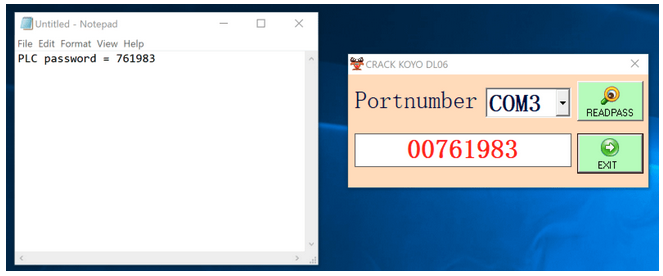 PLC password cracking tool