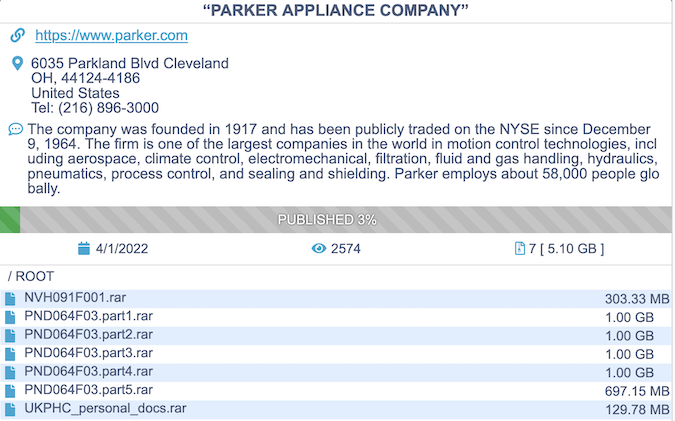 Parker Hannifin targeted by Conti ransomware