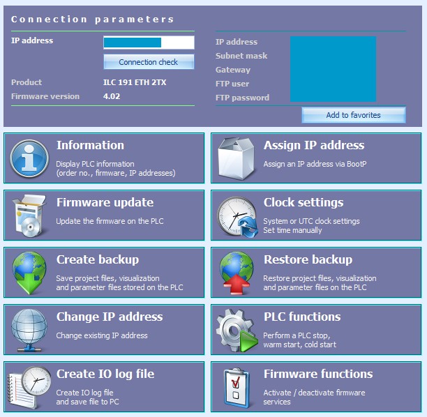 Phoenix Contact PLC interface