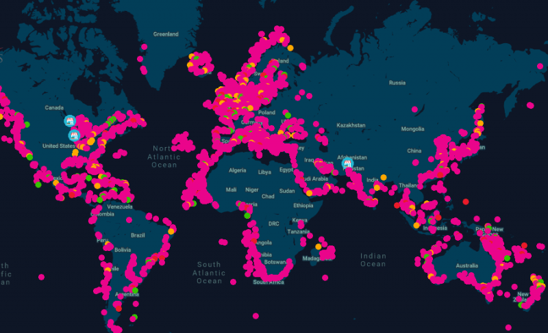 Vulnerable ship tracker by Pen Test Partners