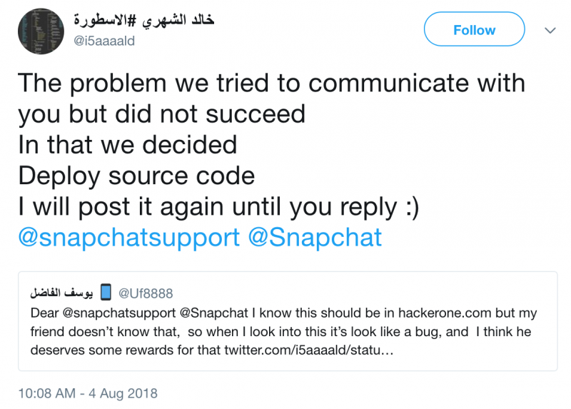 Snapchat hacker