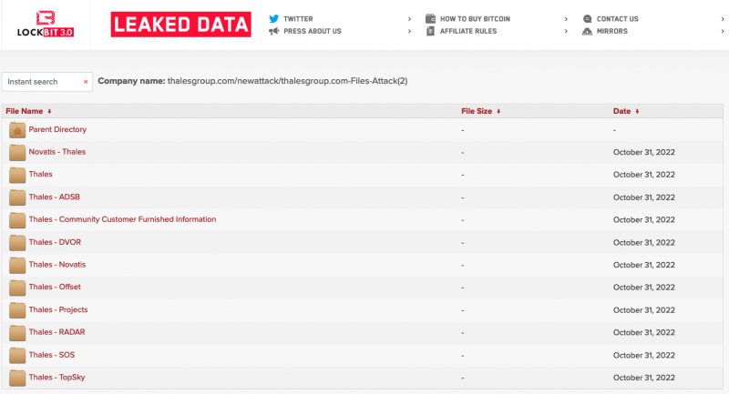 Thales Denies Getting Hacked as Ransomware Gang Releases Gigabytes of Data