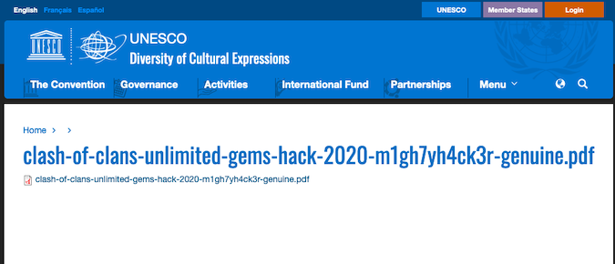 UNESCO website hacked