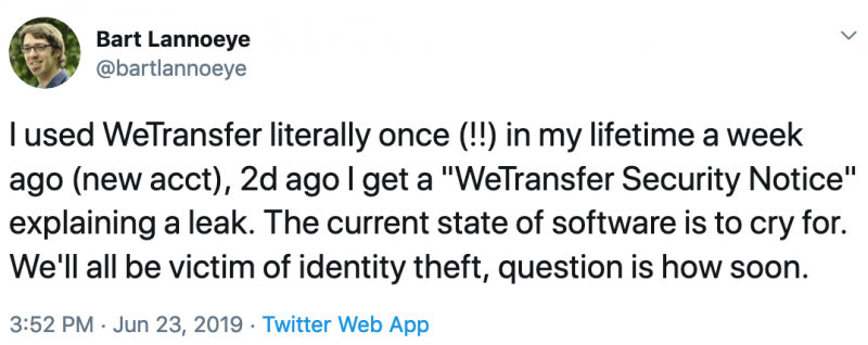 WeTransfer security incident