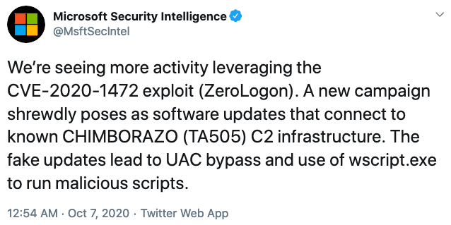 Microsoft sees more Zerologon attacks