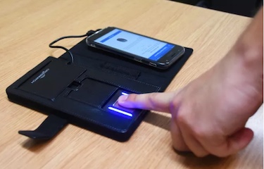 UK Met Police Fingerprint scanner