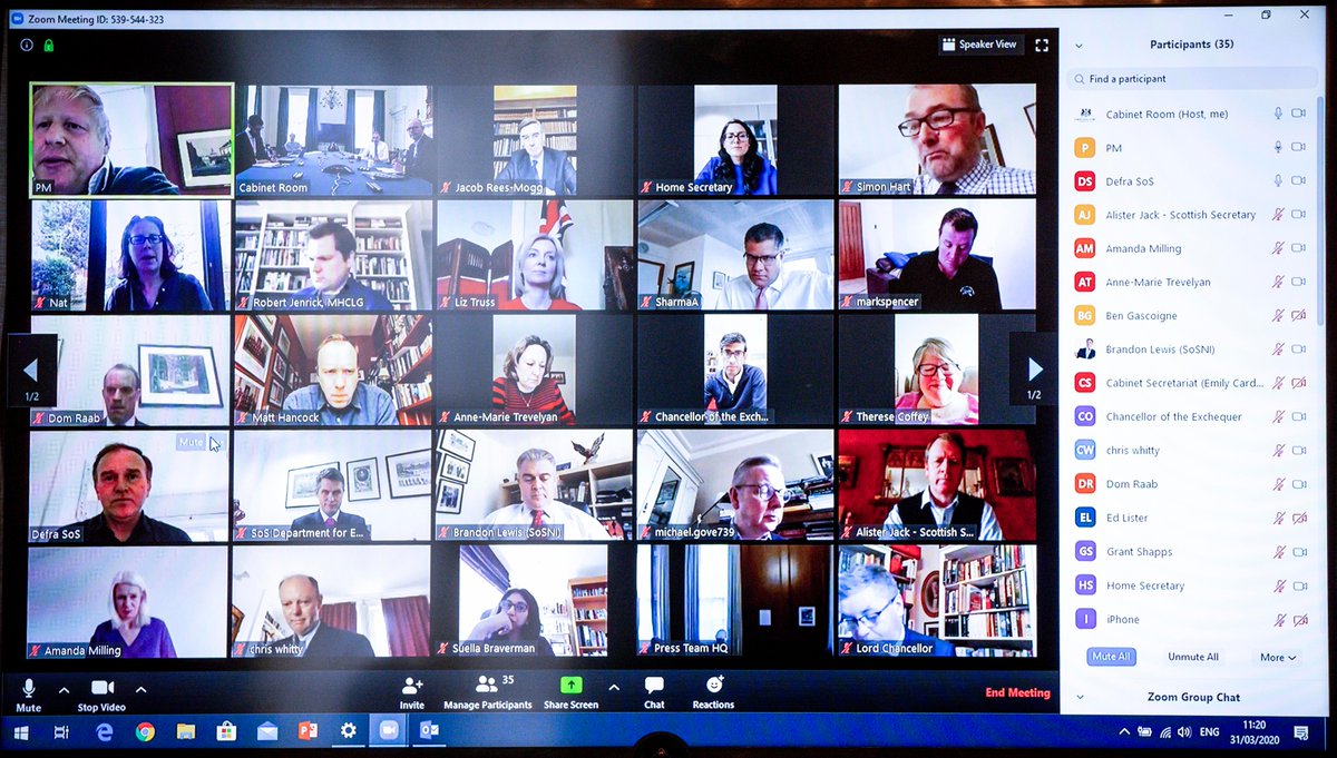 UK government using Zoom meeting poses risks