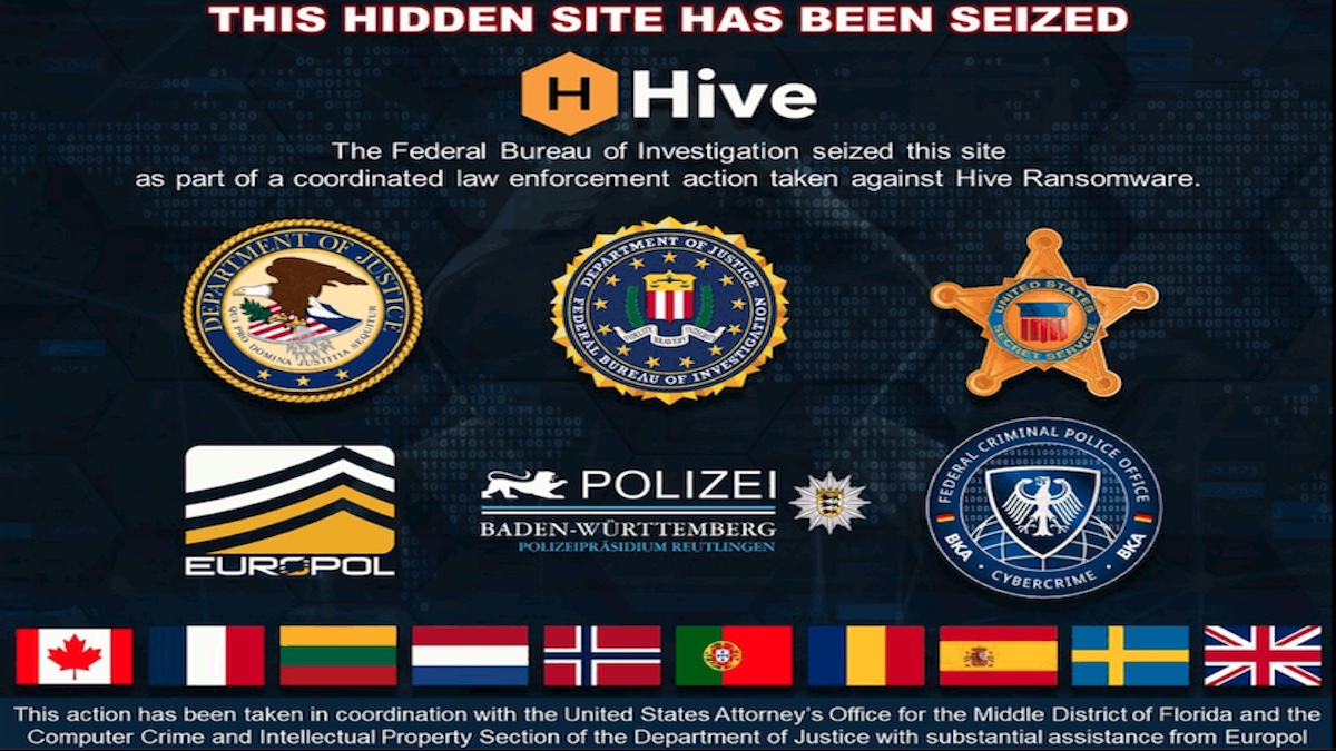 Hive Ransomware Shutdown