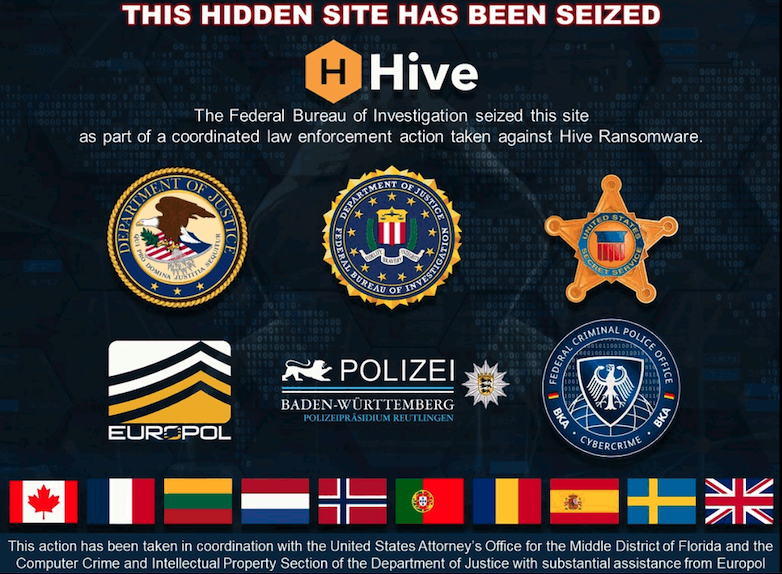 Hive ransomware shut down