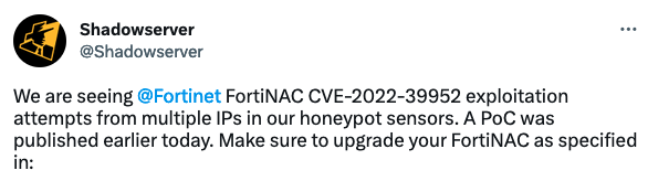 CVE-2022-39952 exploited