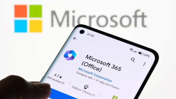 Microsoft Office apps displayed on an Android smartphone screen