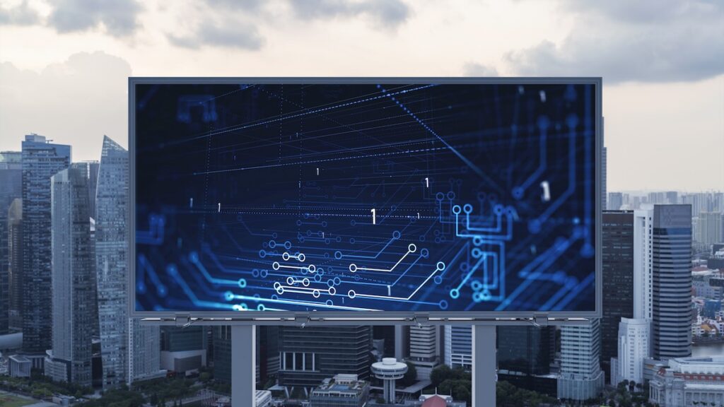 Highway sign billboard hacking