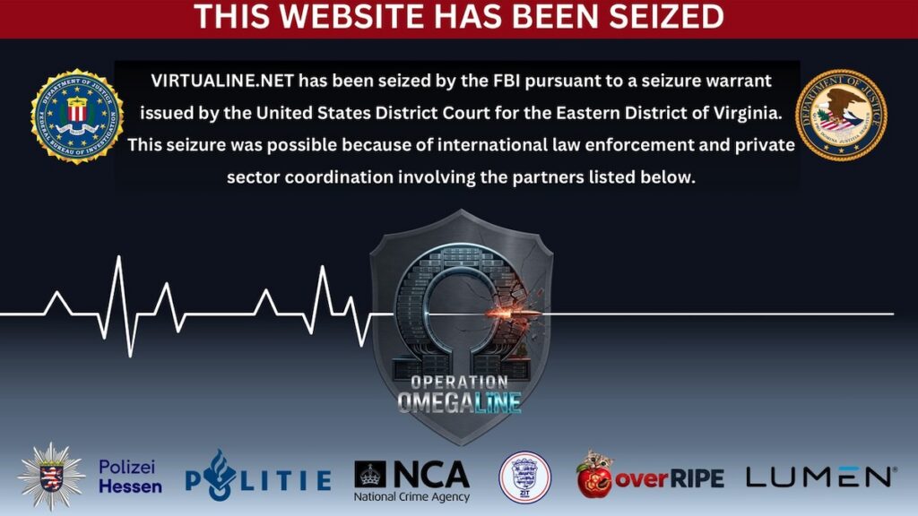 Virtualine domain seized